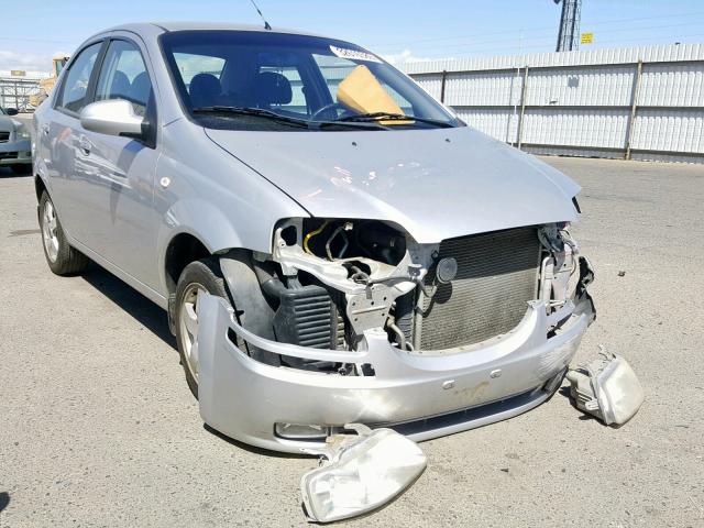 KL1TD56686B577101 - 2006 CHEVROLET AVEO BASE Gümüş foto 1