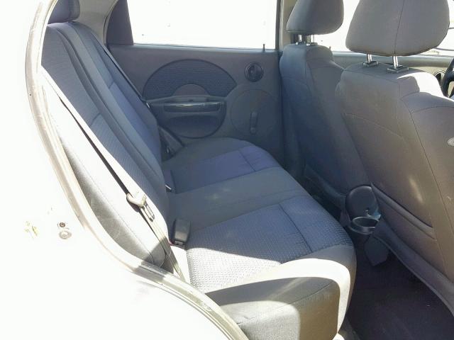 KL1TD56686B577101 - 2006 CHEVROLET AVEO BASE Gümüş foto 6