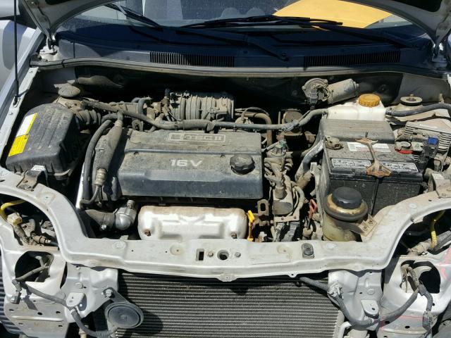 KL1TD56686B577101 - 2006 CHEVROLET AVEO BASE Gümüş foto 7