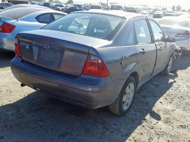 1FAFP34N87W290238 - 2007 FORD FOCUS ZX4 CHARCOAL photo 4