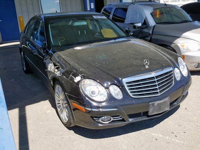 WDBUF56X57B030786 - 2007 MERCEDES-BENZ E 350 BLACK photo 1