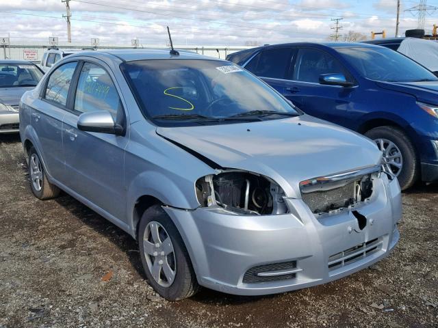 KL1TD56E99B393992 - 2009 CHEVROLET AVEO LS SILVER photo 1