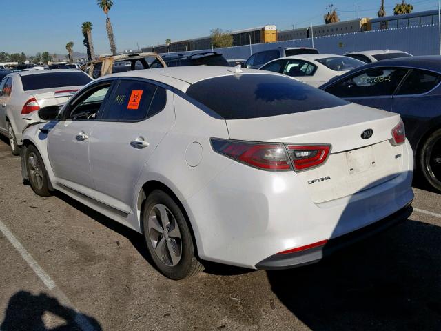 KNAGM4AD7F5080319 - 2015 KIA OPTIMA HYB WHITE photo 3