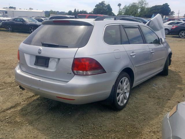 3VWPL7AJ6DM694148 - 2013 VOLKSWAGEN JETTA TDI SILVER photo 4