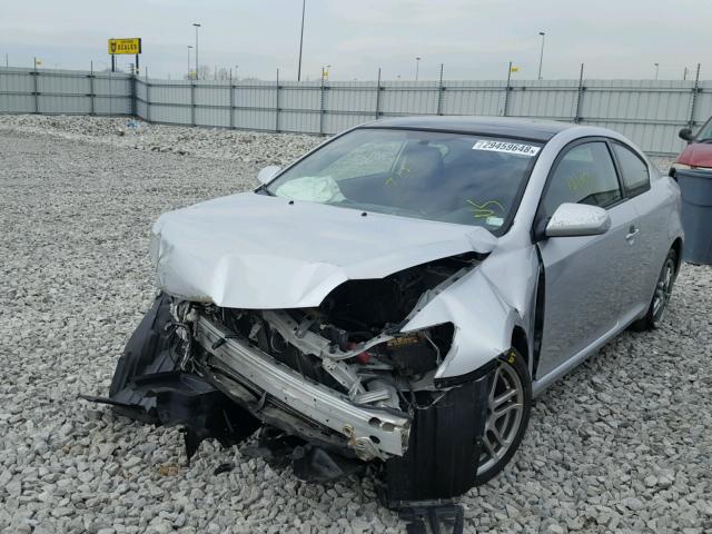 JTKDE177460073644 - 2006 TOYOTA SCION TC SILVER photo 2