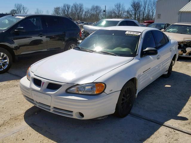 1G2NE52E5XC534475 - 1999 PONTIAC GRAND AM S WHITE photo 2