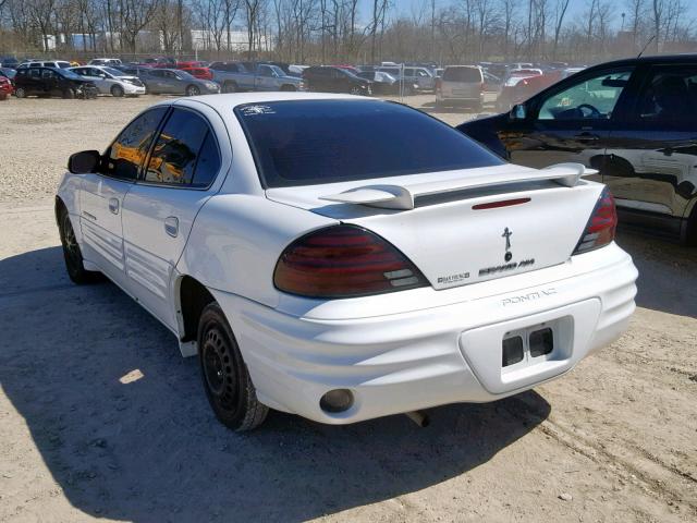 1G2NE52E5XC534475 - 1999 PONTIAC GRAND AM S WHITE photo 3