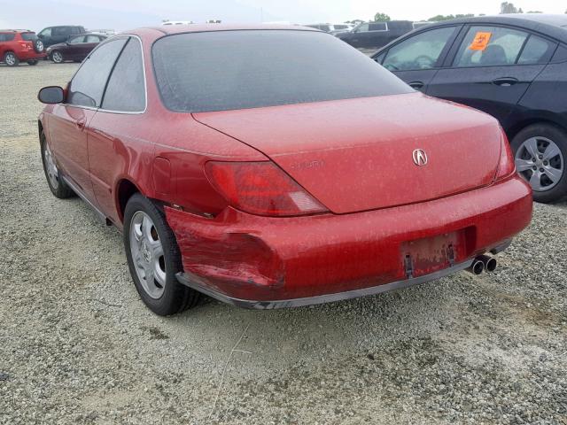 19UYA1152VL020760 - 1997 ACURA 2.2CL RED photo 3