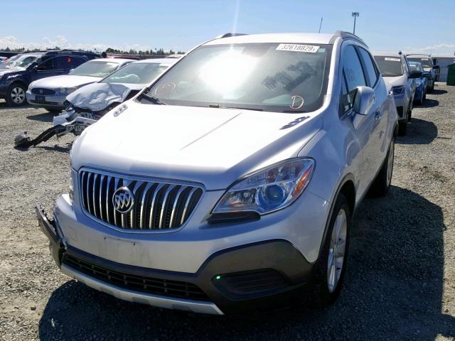 KL4CJASB4FB271567 - 2015 BUICK ENCORE SILVER photo 2