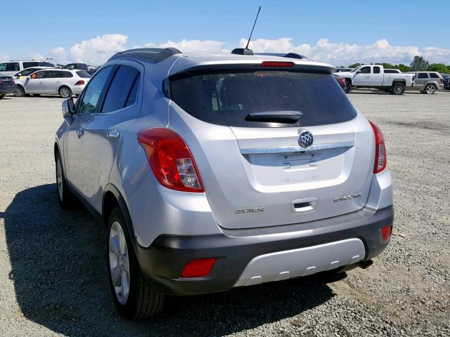 KL4CJASB4FB271567 - 2015 BUICK ENCORE SILVER photo 3