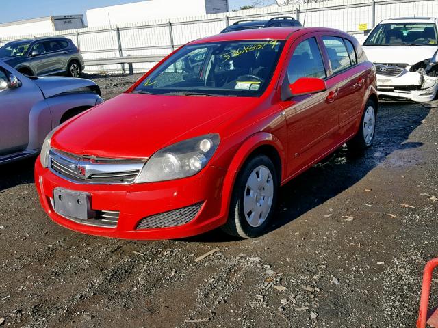W08AR671685044393 - 2008 SATURN ASTRA XE RED photo 2