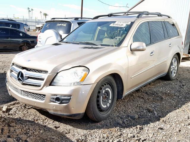 4JGBF71E57A234547 - 2007 MERCEDES-BENZ GL 450 4MA GOLD photo 2