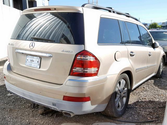 4JGBF71E57A234547 - 2007 MERCEDES-BENZ GL 450 4MA GOLD photo 4