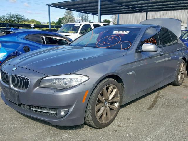 WBAFR7C58BC266980 - 2011 BMW 535 I GRAY photo 2