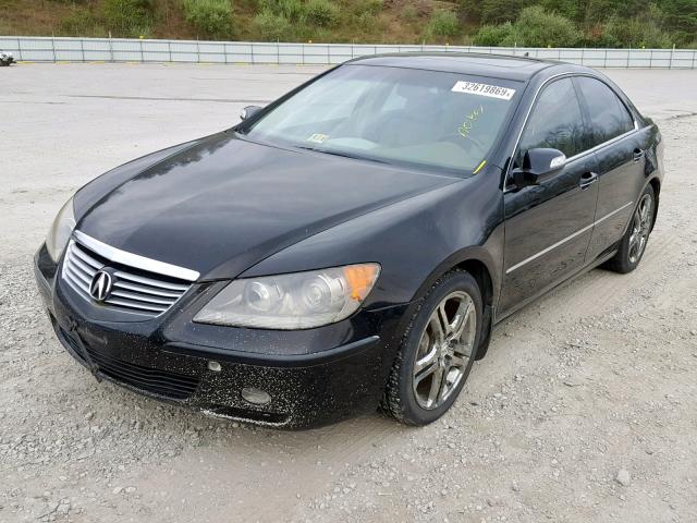 JH4KB16576C005696 - 2006 ACURA RL BLACK photo 2