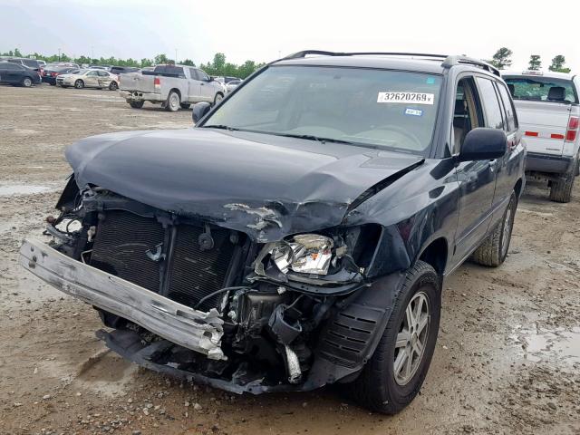 JTEDP21A860115739 - 2006 TOYOTA HIGHLANDER BLACK photo 2