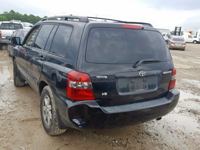 JTEDP21A860115739 - 2006 TOYOTA HIGHLANDER BLACK photo 3