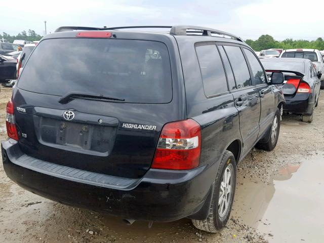 JTEDP21A860115739 - 2006 TOYOTA HIGHLANDER BLACK photo 4