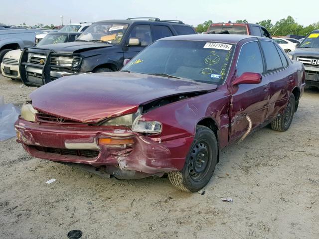 4T1BG12K3TU802818 - 1996 TOYOTA CAMRY DX BURGUNDY photo 2