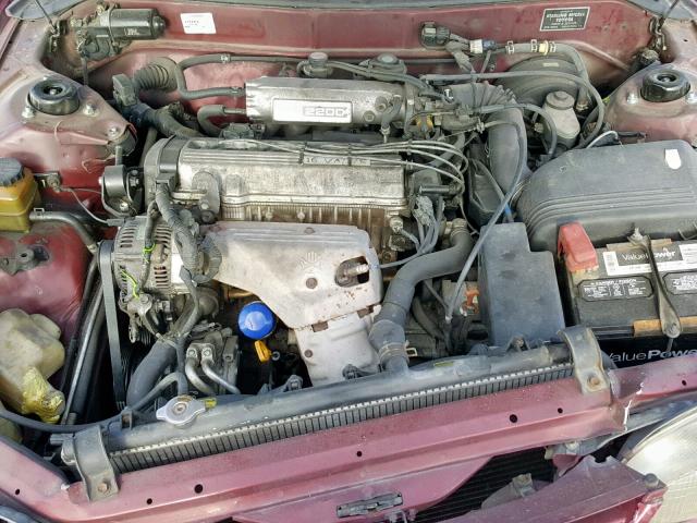 4T1BG12K3TU802818 - 1996 TOYOTA CAMRY DX BURGUNDY photo 7