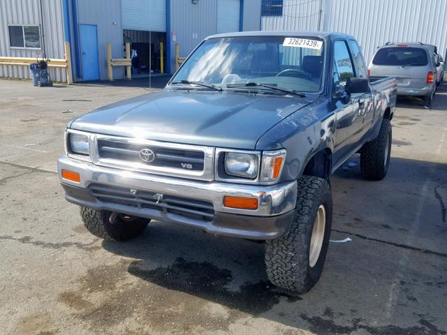 JT4VN13D8P5126566 - 1993 TOYOTA PICKUP 1/2 GREEN photo 2