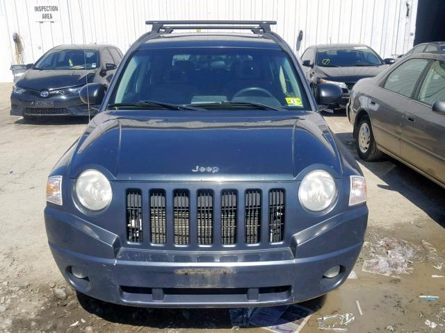 1J8FF47W87D585786 - 2007 JEEP COMPASS BLUE photo 9