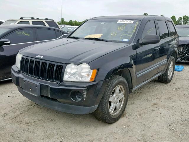 1J8GR48K37C568164 - 2007 JEEP GRAND CHER BLACK photo 2