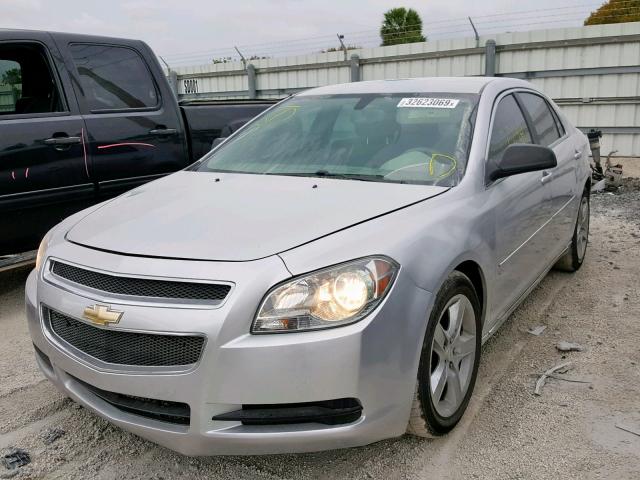 1G1ZB5EB5AF196145 - 2010 CHEVROLET MALIBU LS SILVER photo 2