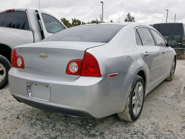 1G1ZB5EB5AF196145 - 2010 CHEVROLET MALIBU LS SILVER photo 4