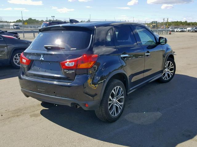 JA4AR3AU2HZ042460 - 2017 MITSUBISHI OUTLANDER BLACK photo 4