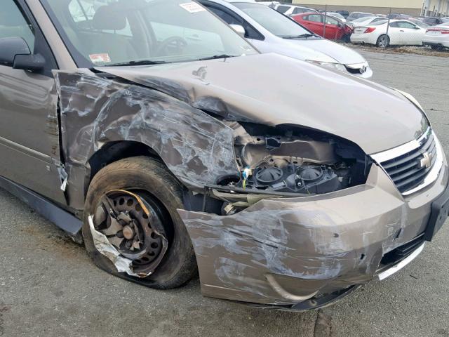 1G1ZS58F27F126562 - 2007 CHEVROLET MALIBU LS GRAY photo 9