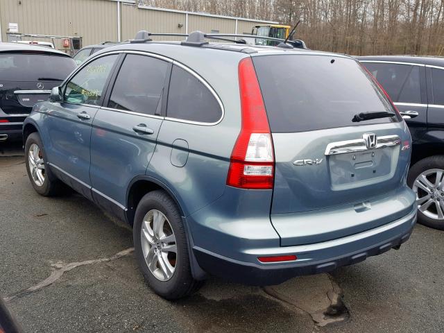 5J6RE4H77AL040717 - 2010 HONDA CR-V EXL GRAY photo 3