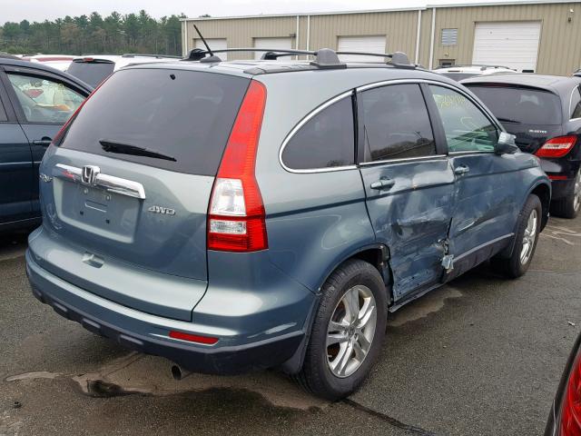 5J6RE4H77AL040717 - 2010 HONDA CR-V EXL GRAY photo 4