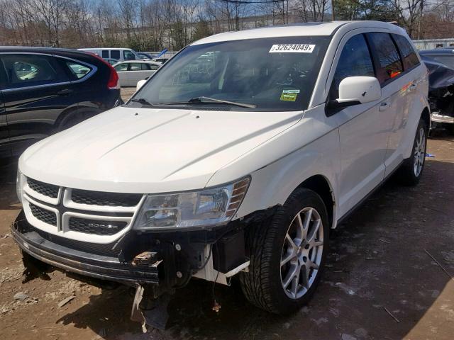 3C4PDDEGXCT228918 - 2012 DODGE JOURNEY R/ WHITE photo 2