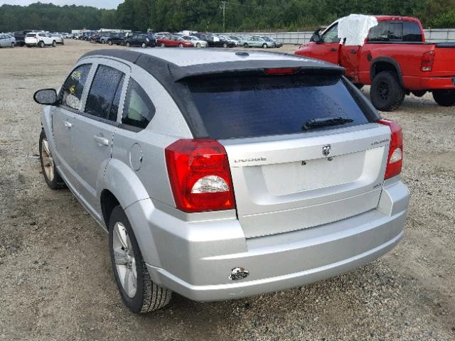 1B3CB4HA2AD635468 - 2010 DODGE CALIBER SX SILVER photo 3