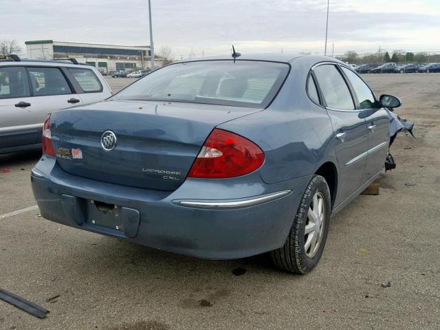 2G4WD582361303705 - 2006 BUICK LACROSSE C BLUE photo 4