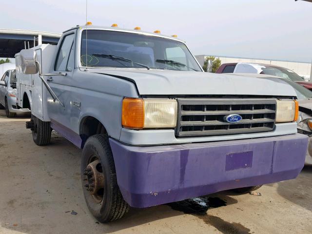 2FDLF47M6LCB03170 - 1990 FORD F SUPER DU GRAY photo 1