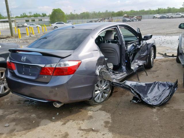 1HGCR3F84DA042206 - 2013 HONDA ACCORD EXL GRAY photo 4