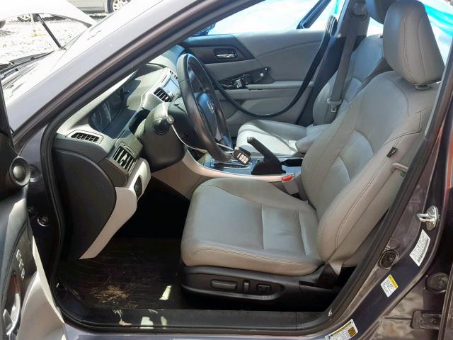 1HGCR3F84DA042206 - 2013 HONDA ACCORD EXL GRAY photo 5