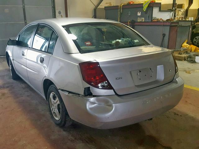 1G8AF52F84Z138656 - 2004 SATURN ION LEVEL SILVER photo 3