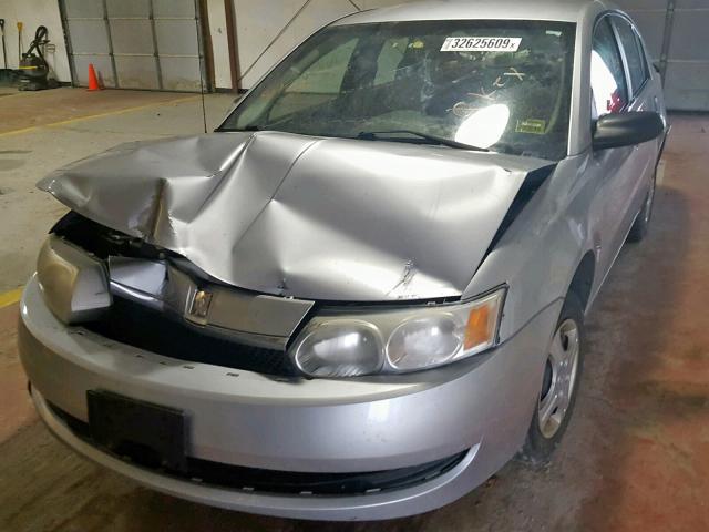 1G8AF52F84Z138656 - 2004 SATURN ION LEVEL SILVER photo 9