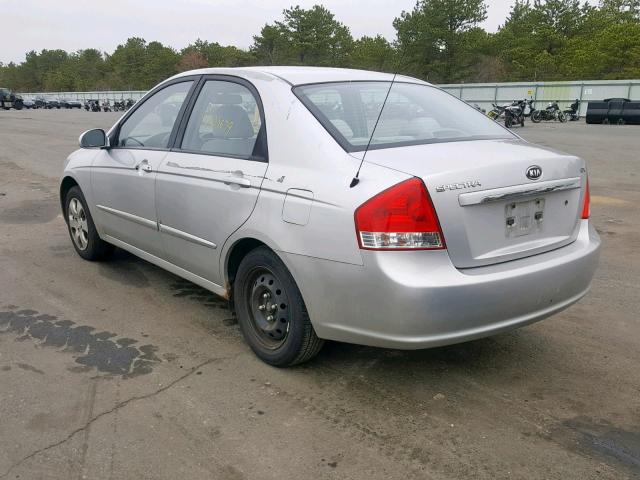 KNAFE122485521640 - 2008 KIA SPECTRA EX SILVER photo 3