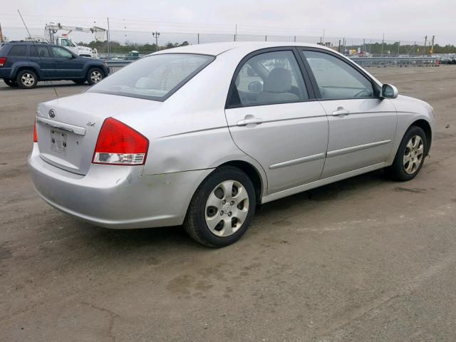 KNAFE122485521640 - 2008 KIA SPECTRA EX SILVER photo 4