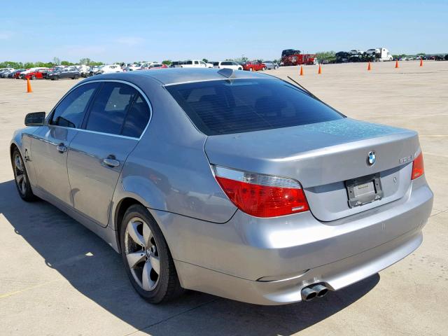 WBANE53517CW63837 - 2007 BMW 525 I GRAY photo 3