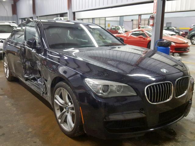 WBAYE8C5XED135509 - 2014 BMW 750 LI BLUE photo 1
