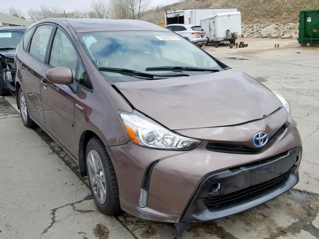 JTDZN3EUXGJ049636 - 2016 TOYOTA PRIUS V BROWN photo 1