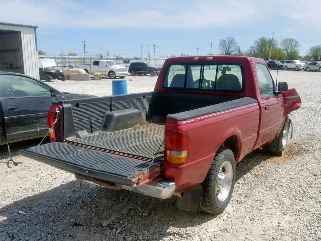 1FTCR10A7SUA73086 - 1995 FORD RANGER MAROON photo 4