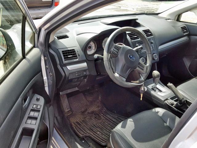 JF1GPAH67E8231386 - 2014 SUBARU IMPREZA LI SILVER photo 9