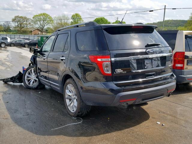 1FM5K7F8XEGB82757 - 2014 FORD EXPLORER L BLACK photo 3