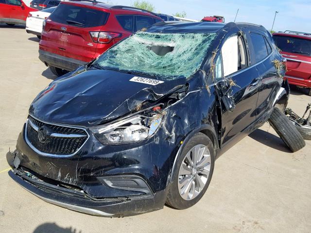 KL4CJASB7JB711015 - 2018 BUICK ENCORE PRE BLACK photo 2